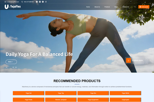悅動全球，優(yōu)雅呈現(xiàn)｜成都億速科技傾力打造 Yojaflex 瑜伽服飾海外英文官網(wǎng)